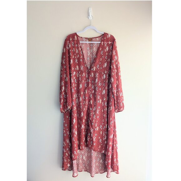 Scully Women's Floral Swiss Dot Duster with Cactus Print - Picture 3 of 11